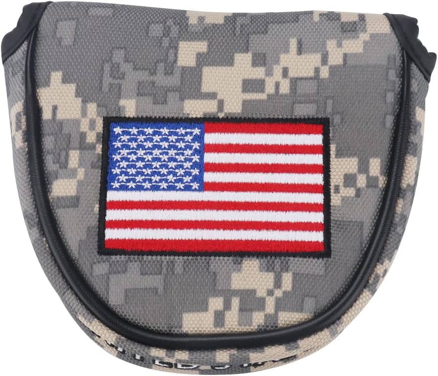 HISTAR USA Golf Green Camouflage Square Mallet/Mallet Putter Head Cover for Taylormade Odyssey