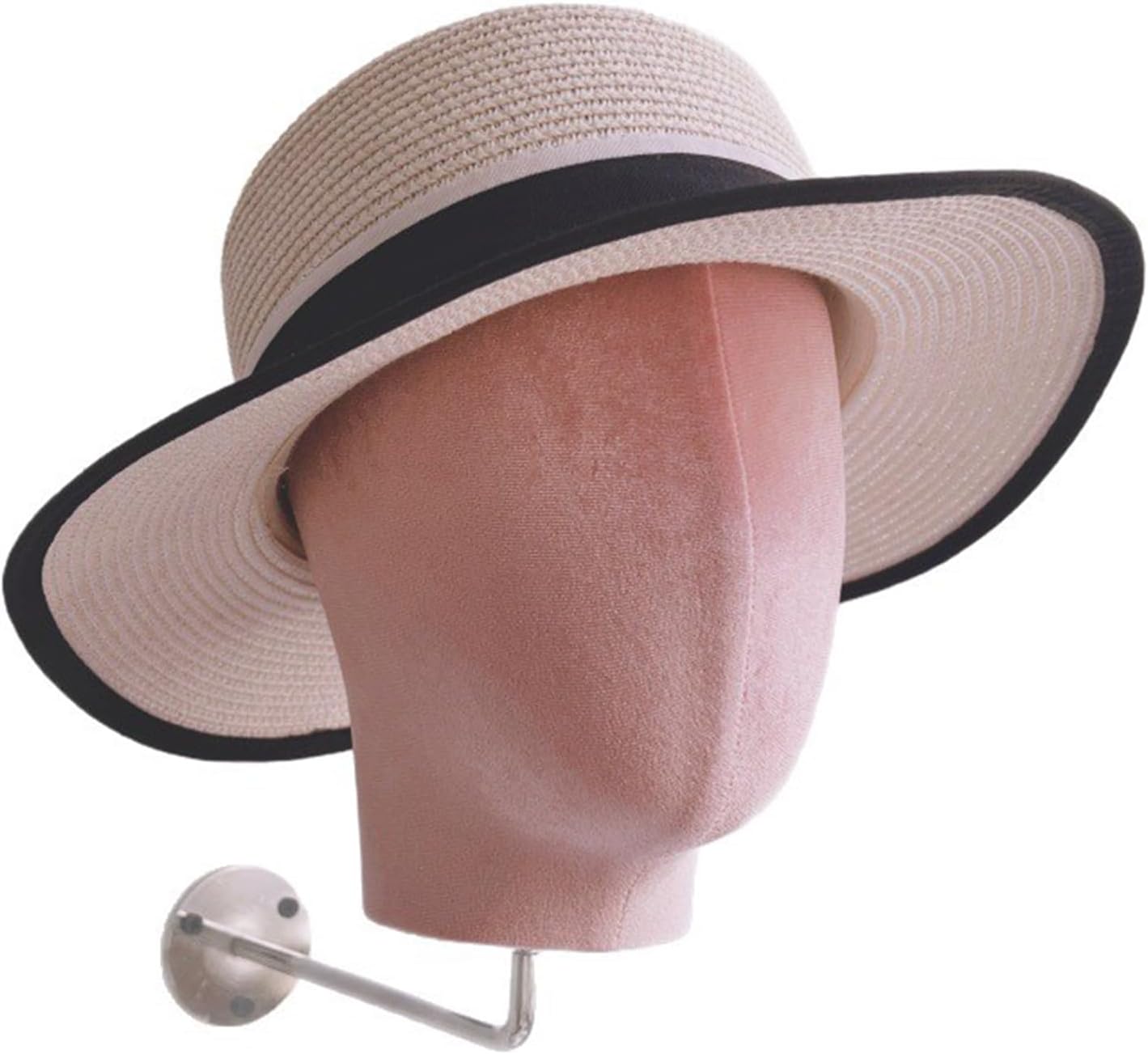 Iron Strengthened Wall Mounted Wigs Mannequin Stand Salon Display for Hats Hairpieces Multi Layer Cloth Design Wigs Organiser