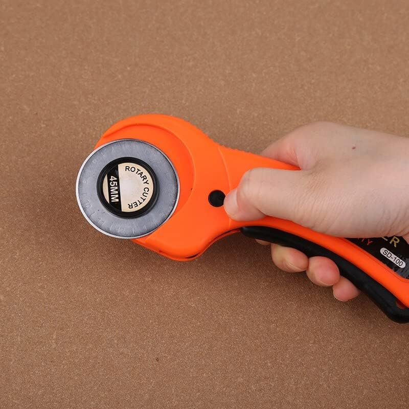 Fenrry 26PCS Rotary Cutter Kit with 5 Blades PVC Cutting Mat Precision Knife Finger Protector 20cm Steel Ruler Leather Tool Set - (Color: A5)