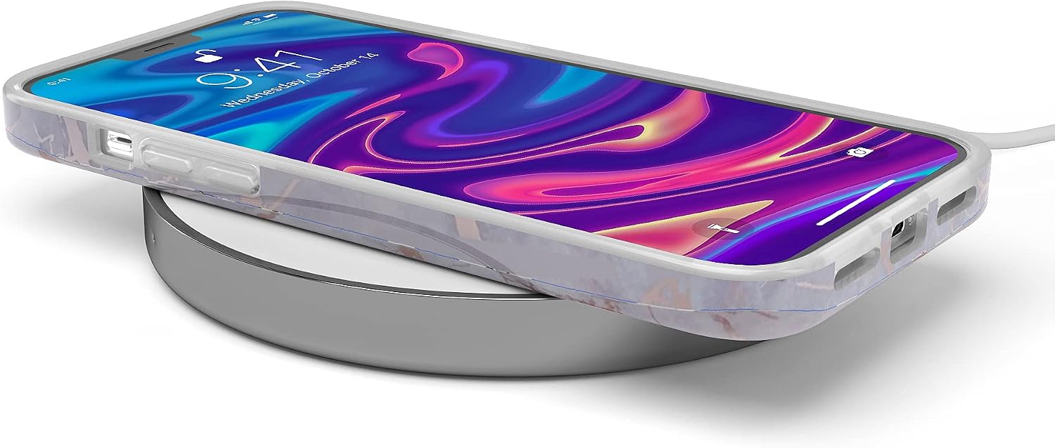 Casely iPhone 11 Pro Case | Touch of Lavender | Lavender Gray & Rose Gold Marble | Classic Ultra Slim Design