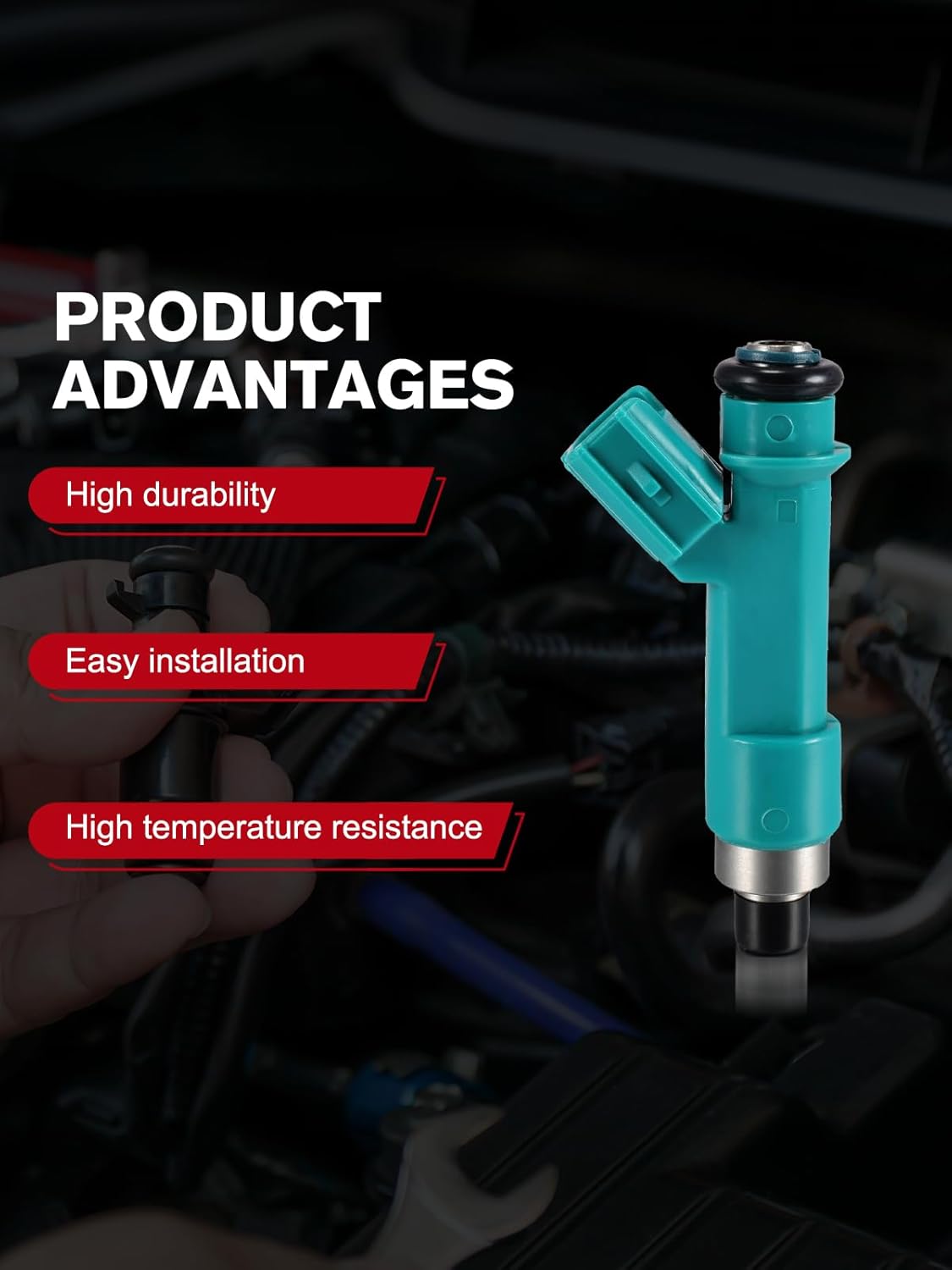 FJ787 Fuel Injectors 6PCS V6 4.0L Only For Toyota 4Runner 2003-2009,FJ Cruiser 2007-2009,Tacoma 2005-2006,Tundra 2005-2006,2320939035, 2320939075