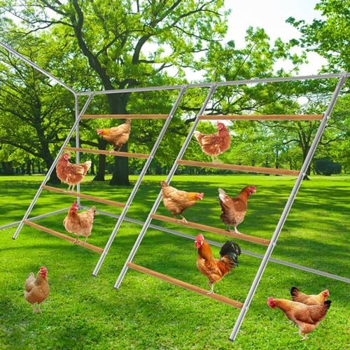 2 pcs Chicken Perch for Chicken Coop, 55" L ×41" W Wooden