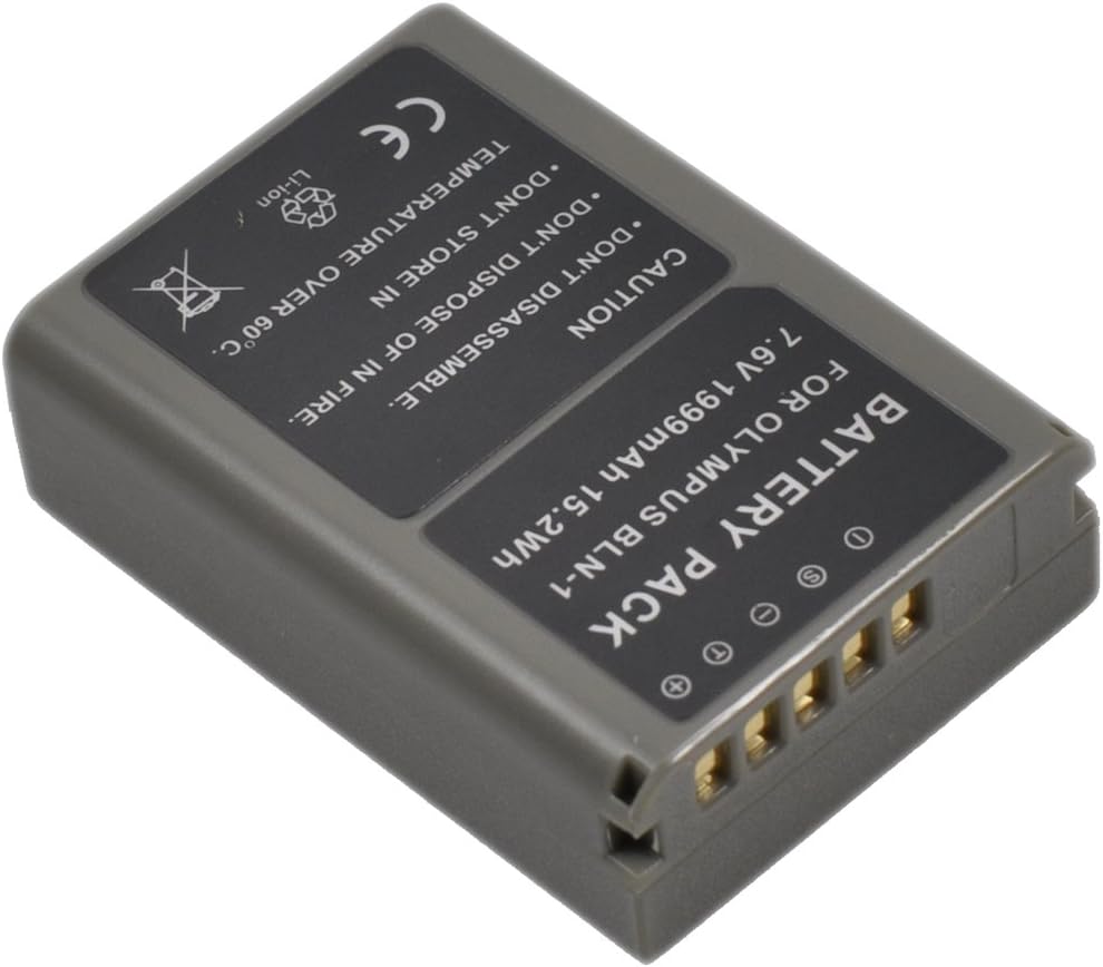 2X BLN-1 Battery for BLN1 BCN1 BCN-1 em5 em5ii e-m5ii e-m5 ii e-m5 Mark 2 e-m5 Mark ii em1 e-m1 ep5 e-p5 OMD om-d Pen-f Digital Camera Battery s1a