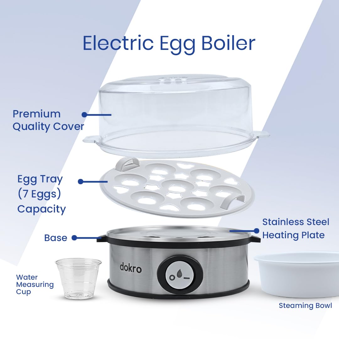 Dokro Smart Egg Boiler - Perfect Boiled Eggs in Minutes -6 Dokro Smart Egg Boiler - Perfect Boiled Eggs in Minutes -6