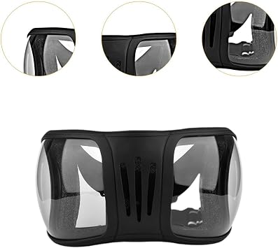 Equestrian Goggles With Vivid Colors Comfort And Designed For Outdoor Racing Adventures Sand Protective Horse Riding Glasses UV Protections, clear and black, 15x27cm