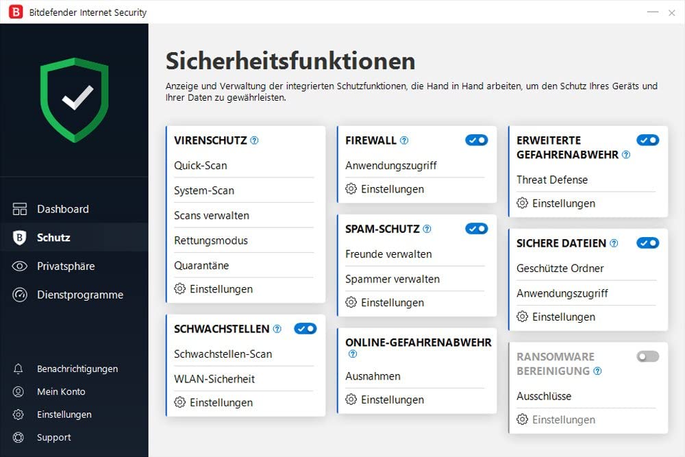 Bitdefender Internet Security 2022 - 3 Geräte | 2 Jahre Abonnement | PC Aktivierungscode per Post