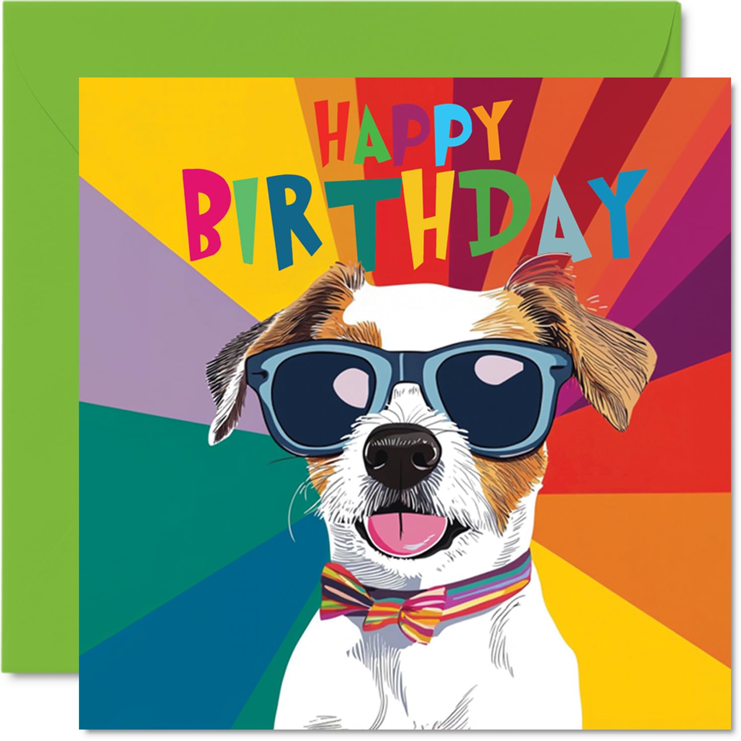 Birthday Card Boys - Pawsome Cool Dog - Dog Birthday Card for Boy Girl, Kids Children's Cards, 145mm Dogs Greeting