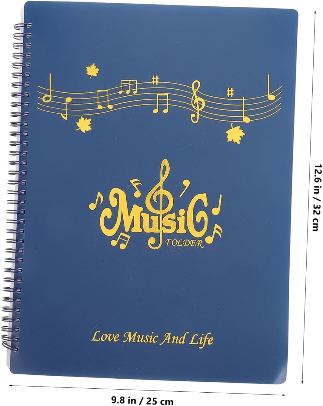 Abaodam Non-Reflective 30 Pages for Piano and Marching Band 1-Piece Music Score Storage Sturdy Flip Folder for Sheet Music Organization