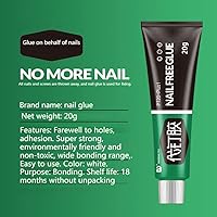 Vista 4 de Katutude Pegamento multifunción invisible sin clavos, 4 piezas de pegamento multiusos de gel de resina blanca, secado rápido, resistente al calor