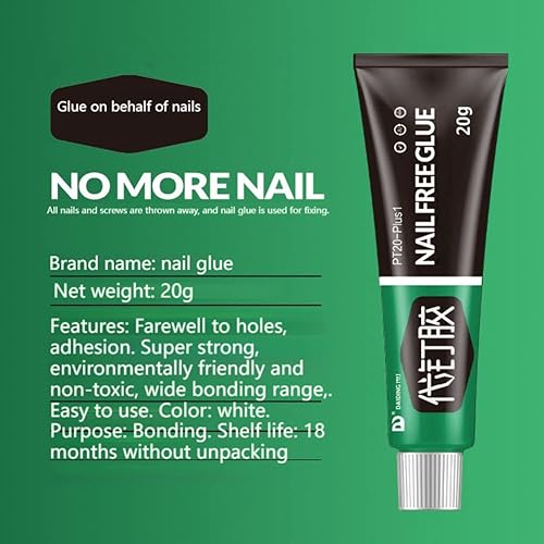 Miniatura 4 de Katutude No más pegamento de uñas, 4 piezas de pegamento multiusos sin clavos, sellador adhesivo  Secado rápido, impermeable, invisible fuerte