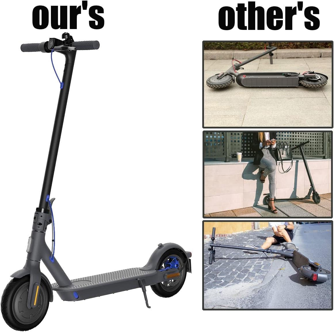 Becharge Soporte para Patinete Eléctrico M365, Compatible con Pro2/M365/M365 Pro/Scooter 3/Essential 1S, Aleación de Aluminio