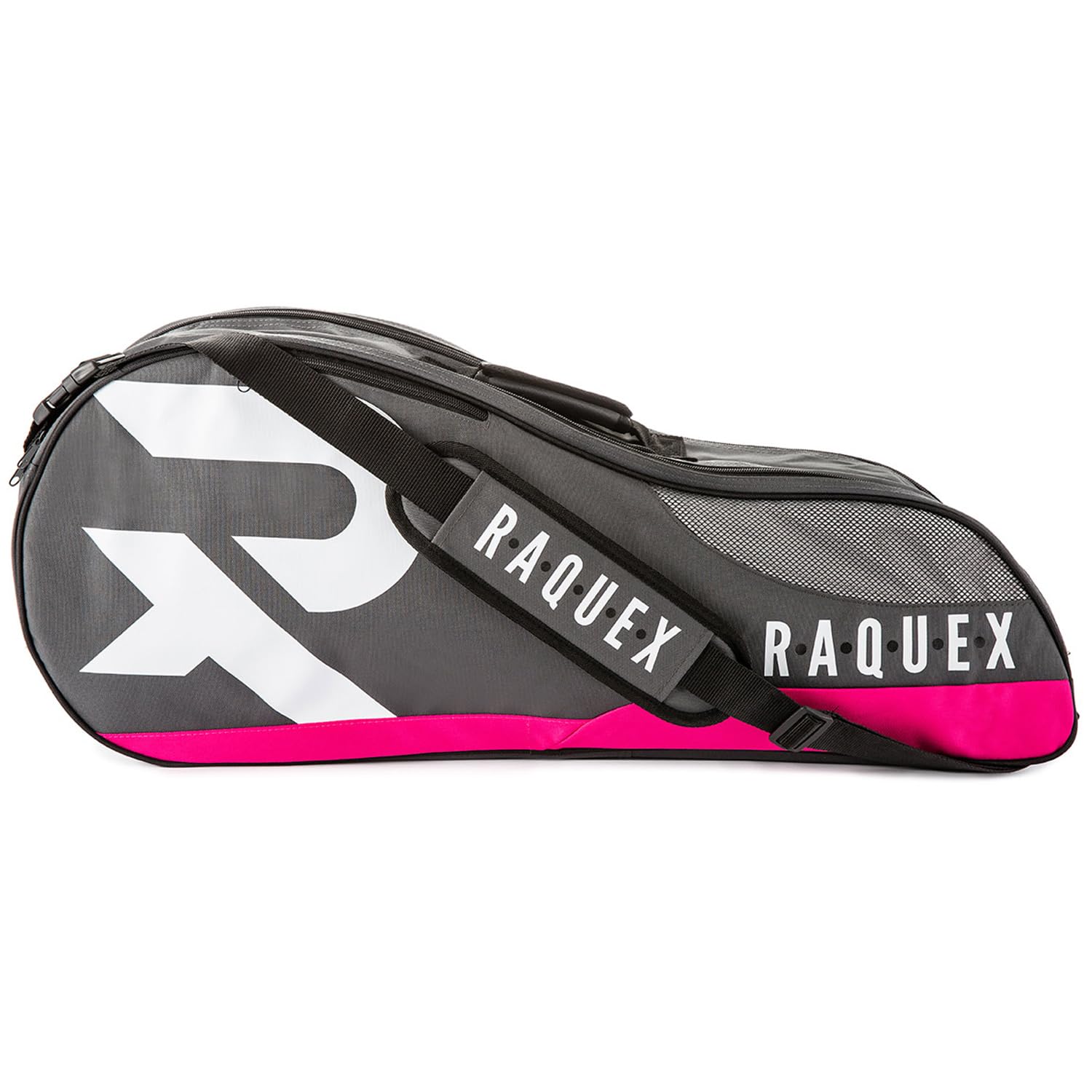 Raquex Borsa da Tennis – Borsa Racchette per Tennis, Badminton e Squash. Blu, Nero o Magenta. Borsa da Badminton, può contenere fino a 6 racchette + accessori + scarpe da ginnastica