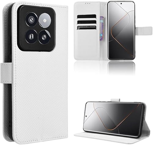 Miniatura 7 de Funda de piel sintética compatible con ZTE Blade A53 Pro, funda de piel sintética compatible con ZTE Blade A53 Pro, color blanco