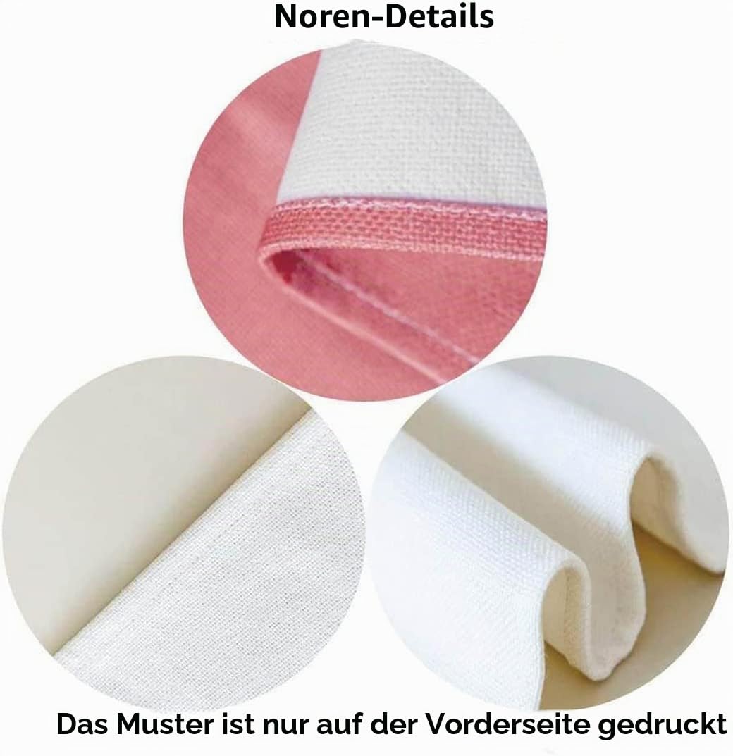 ChangTsing Japanischer Stil dick Leinen Noren Lang Vorhänge 85 x 150 cm Baumwolle und Leinen Japanischer Türvorhang Süße Katze - 4 für Küche, Schlafzimmer, Badezimmer
