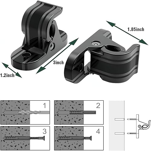 Miniatura 5 de LZSTEC Soporte para caja de control de cargador EV, diseño flexible y universal, abrazadera de soporte de chasis para cargador de coche eléctrico