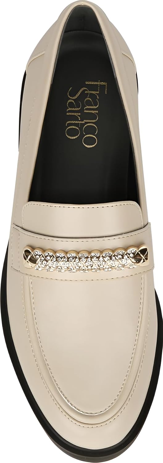 Franco Sarto Women's CAROLBLING Loafer Beige - Image 4