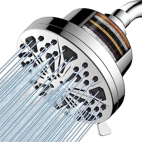 Shower Head and 15 Stage Shower Filter Combo, FEELSO High Pressure 5
