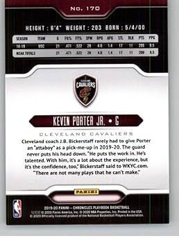 ミュージック Cavaliers Chronicles: A Digital Journey Amazon.com: 2019-20 Panini Chronicles Playbook #170 Kevin