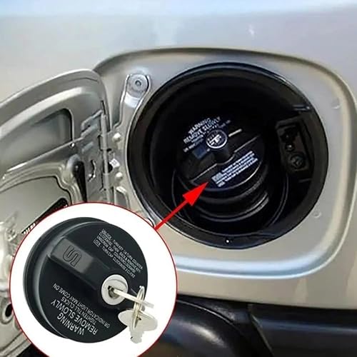 Miniatura 2 de Llenadora de tanque de combustible con cerradura de tapa de gas con llave para Chevy Silverado, Equinox, Tahoe, Traverse GMC Toyota 4Runner Camry