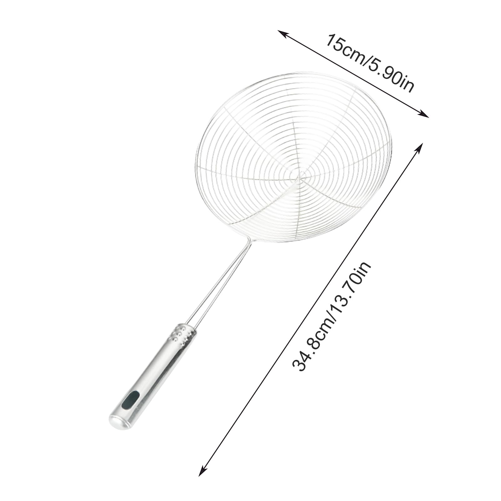 Écumoire Araignée DierCosy - 33cm Acier Inoxydable, Parfaite Pour Friture Et Cuisson