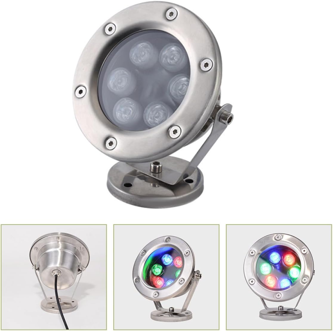 BESTonZON Submersible LED Pool Lights Waterproof Underwater Pond Lights Warm White 6pcs for Swimming Pool and Fountain Outdoor Water Garden Lighting