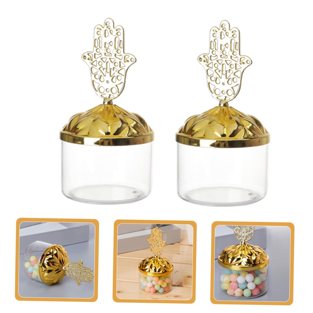24 Transparente Geschenkboxen für Hochzeit mit Deckel | Wiederverwendbarer Kunststoff, Elegante Form für Feiern und Partys, auch Pralinenschachtel Nutzbar