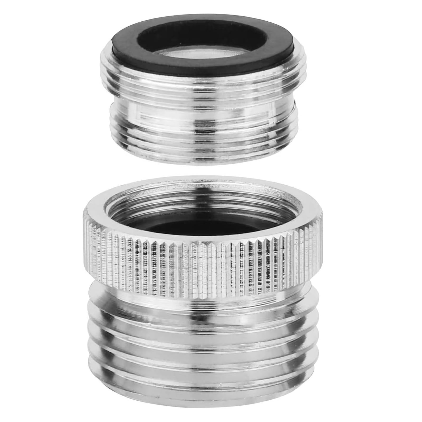 Tfaoys Multicolor 2Pieces Multipurpose Faucet Aerator Adapter For Standard Hose 3 / 4Inch Chromes Plate Leakproof Bathroom Kitchen Supplies Faucet Hose Connectors