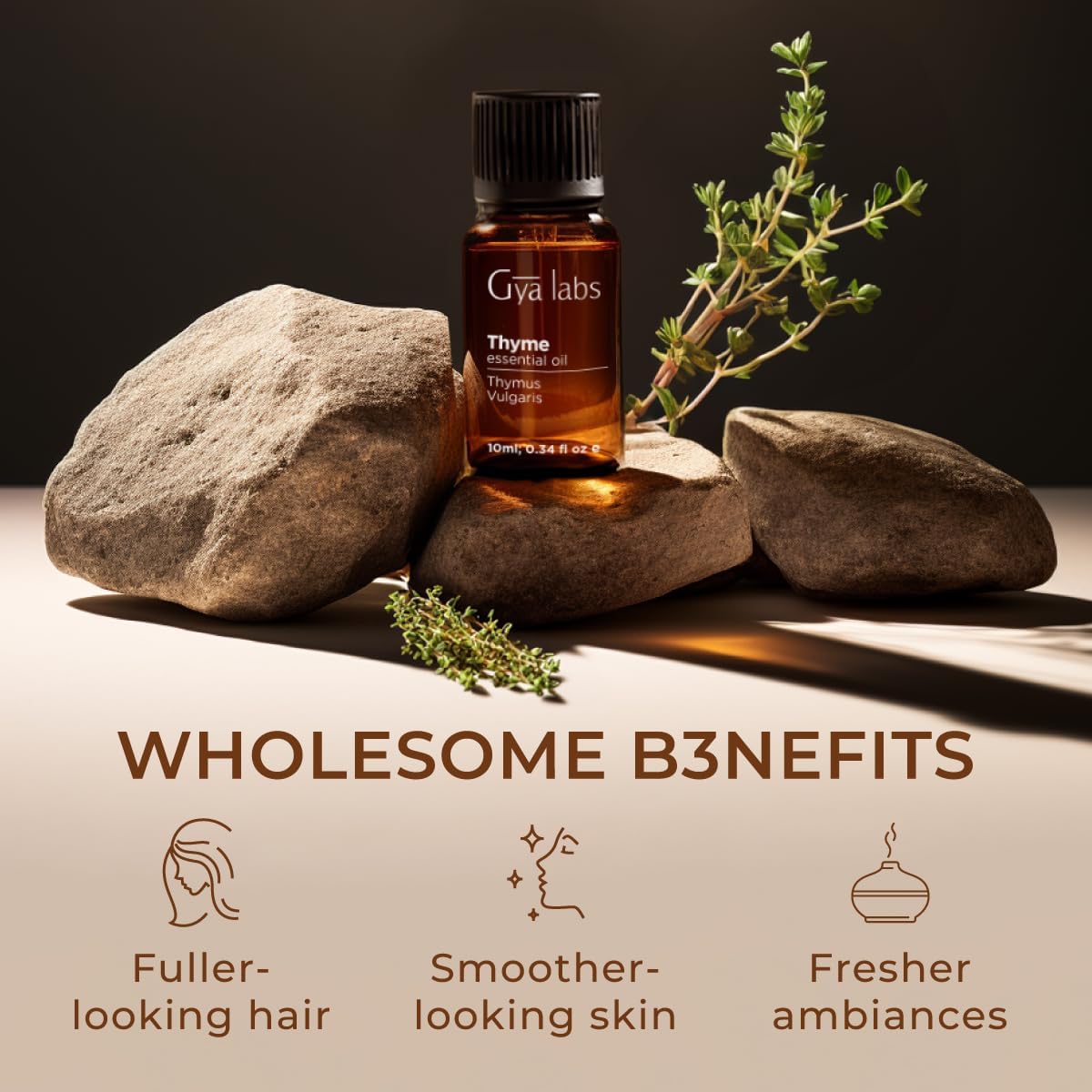 100% Pure Thyme Essential Oil for Skin & Diffuser - 0.34 Fl Oz image 5