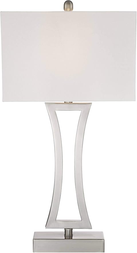Juego de 2 Lámparas de Mesa 360 Lighting Roxie 31 pulgadas Níquel Cepillado miniatura 6