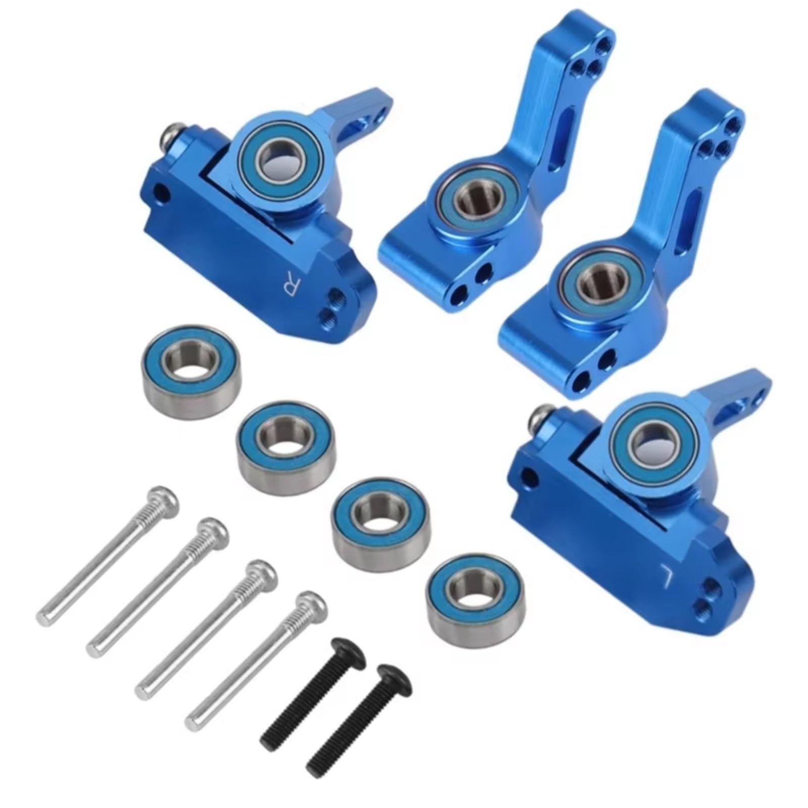 RC Modelos Piezas para Traxxas 2WD para Slash para Stampede para Rustler 1/10 Bloque Ruedas Delanteras Metal Bloques Dirección Piezas Kit Soportes Eje Trasero