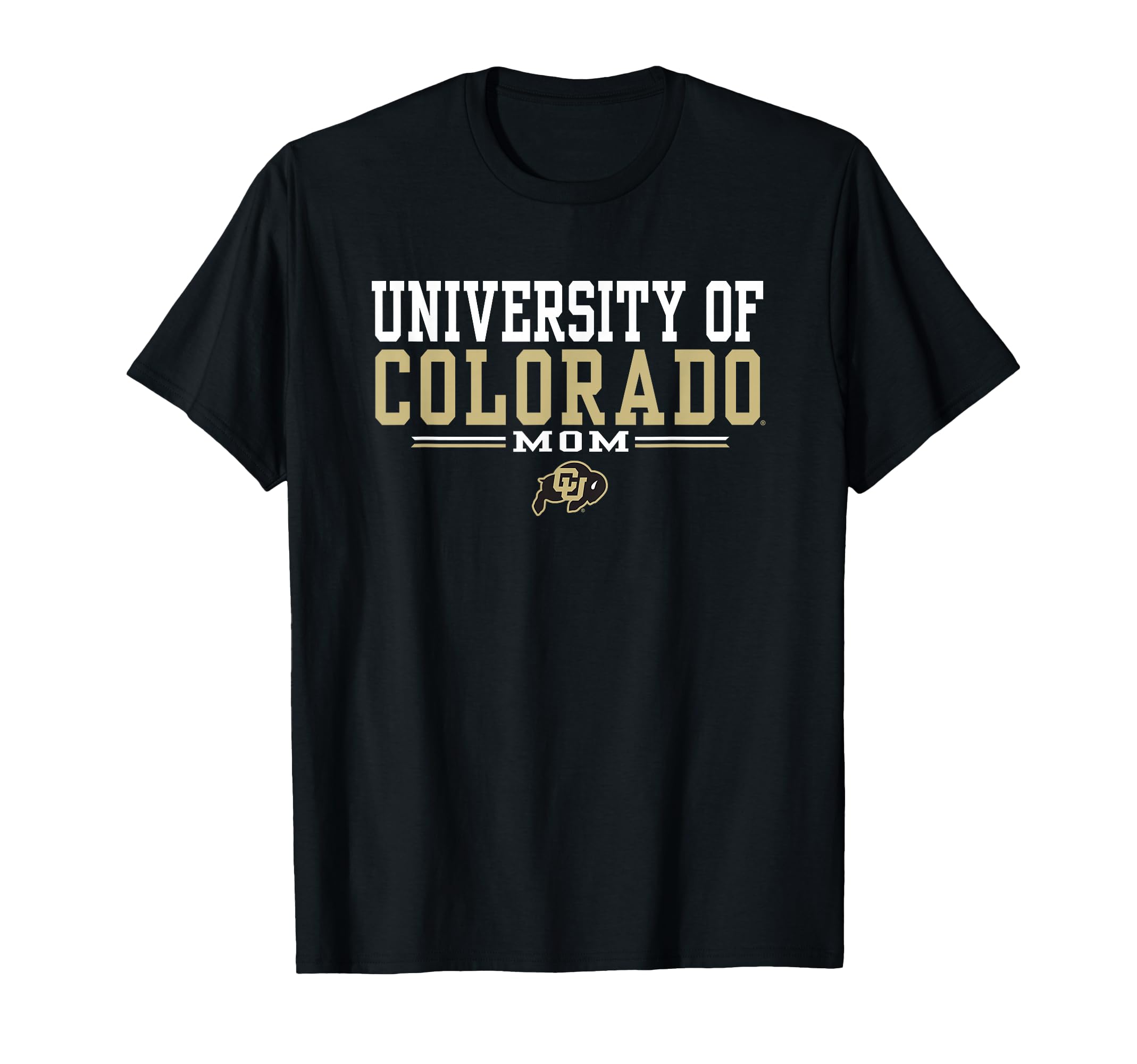 Colorado Buffaloes Mom Family Black Officially Licensed T-Shirt