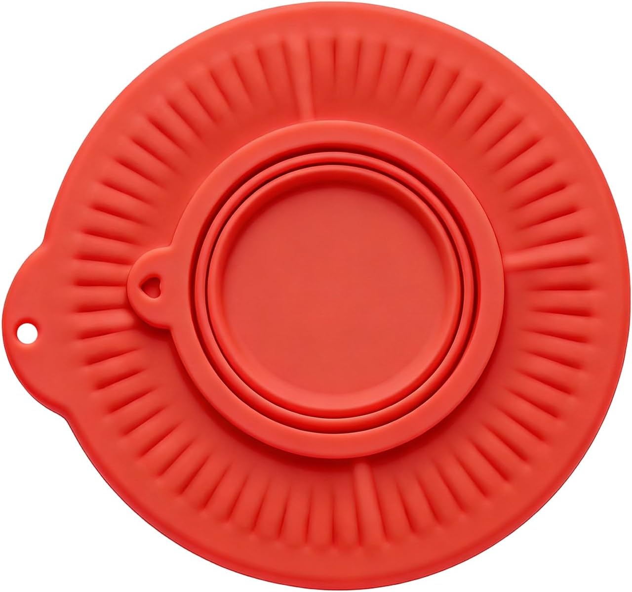 Mixer Splatter Guard – Silicone Red Black 9.21x9.21x0.39 Inches | Stand Mixer Pouring Shield and Splatter Screen | Dough Hook Cover for Baking Kitchen and Food Preparation