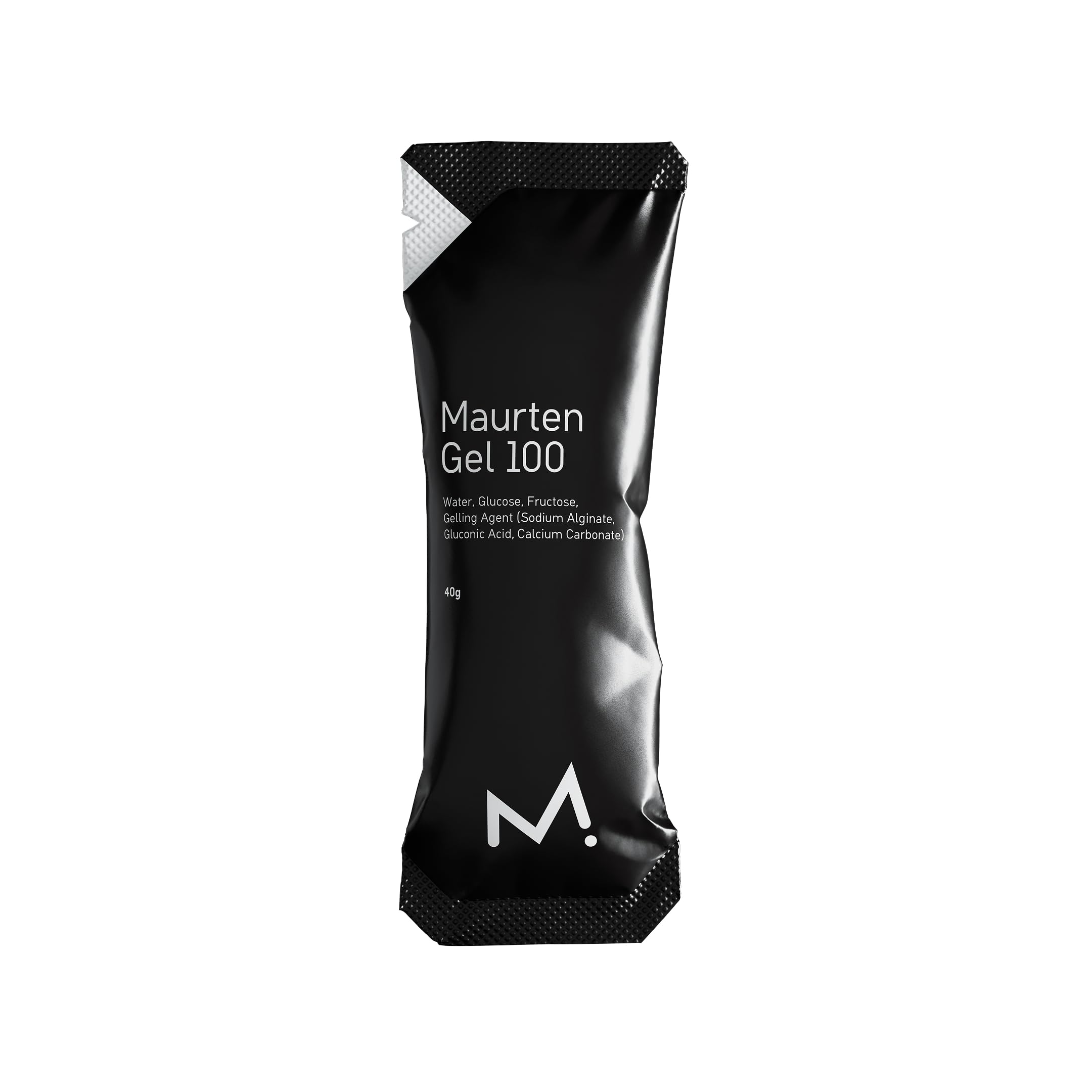 MAURTEN Gel 100 Energy Gel - 12-Pack of 40g - 25g Carbohydrates per Serving - Stomach-Friendly Patented hydrogel Technology for Cycling and Running - Natural & Free of Color or preservatives