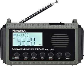 Docooler HRD-905 All-Band Radio AM FM SW WB Radio Outdoor Emergency Radio with SOS Alarm