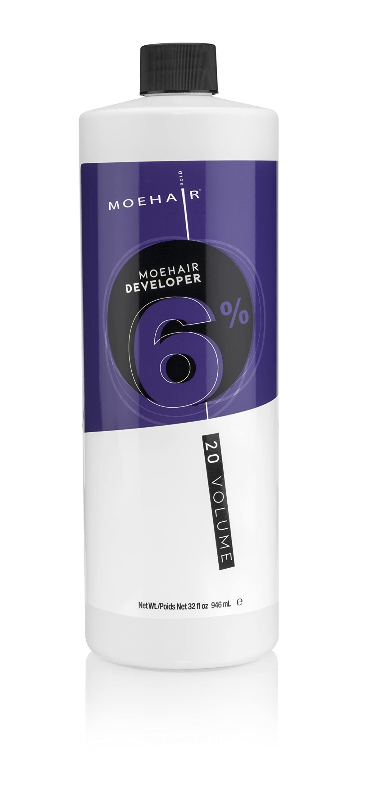 Moehair Hair Color Developer 20 Volume 6% Crème | Professional Hair Coloring Developer for Brighter and Lighter Tints |Color Depositing Conditioner for Curly Hair Products | Made in USA | 32fl oz