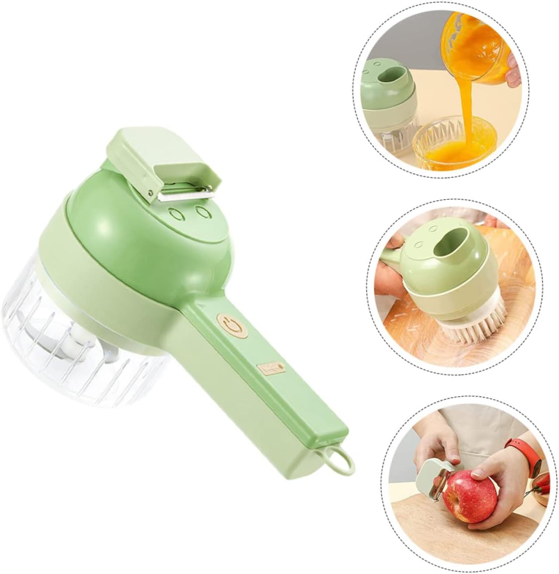 ABOOFAN 1set Electric Garlic Chopper and Mincer Portable Food Processor for Garlic Ginger and Vegetables Easy to Use Kitchen Gadget for Quick Chopping and Grinding for Home Cooking
