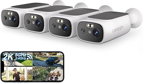 Cámaras de seguridad WiFi 5G inalámbricas para exteriores, cámara de seguridad 5G para seguridad del hogar, detección de movimiento AI, visión