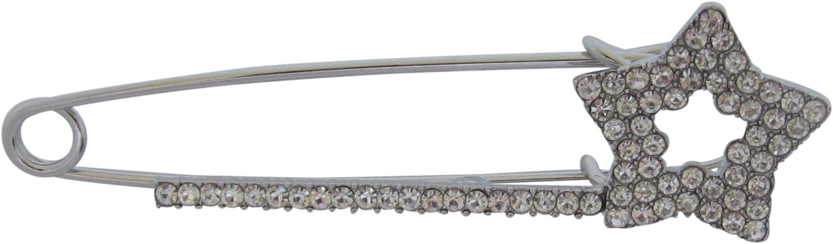 Brooch BoutiqueSilver Crystal Star Pin/Scarf Pin/Pashmina Pin Kilt Pin