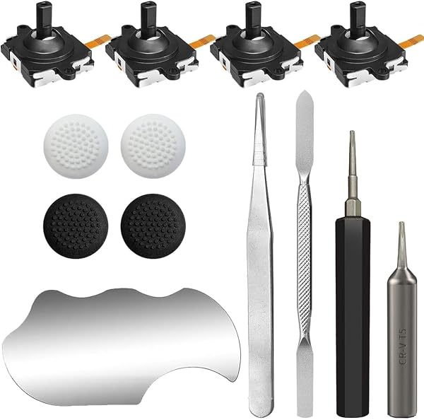 ジョイスティック 交換キット for Oculus Quest 2コントローラー用 修理キットVR ヘッドセット アクセサリー DIY 交換用 (修理キットB) - 1