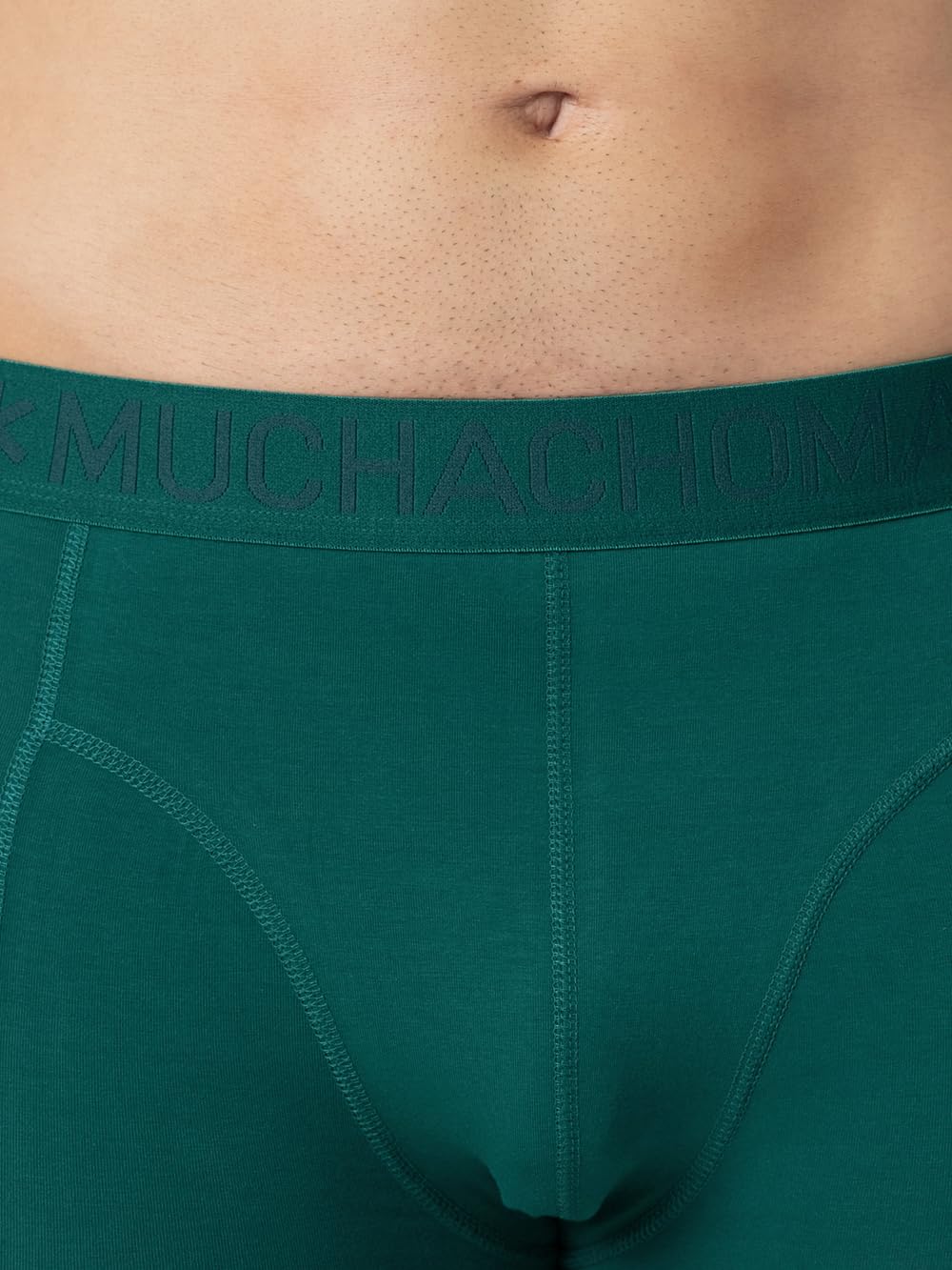 Muchachomalo Calzoncillos para Hombre, Ropa Interior Lisa de Algodón para Hombre, Pack de 4 Unidades, Bóxers Lisos de Corte Clásico con Cintura Elástica