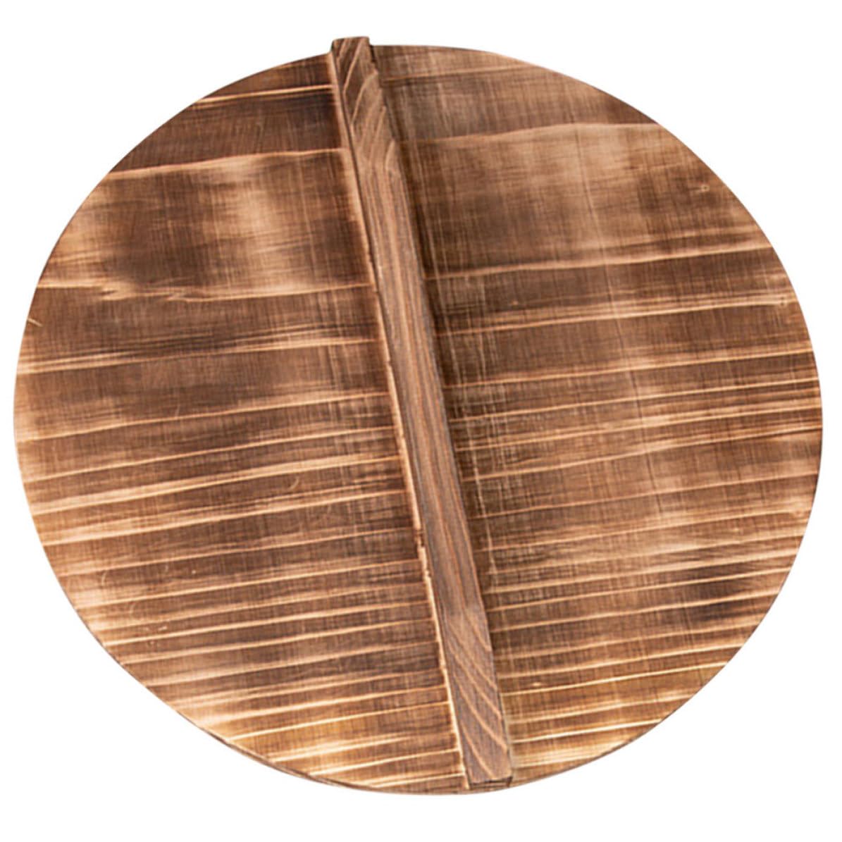 Cubierta de olla de madera KOMBIUDA para wok redondo, retención de vapor en cocina