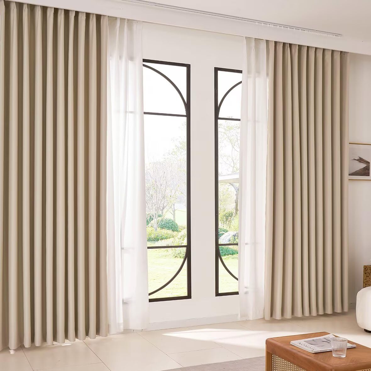 Amazon｜KAMIMORI 遮光カーテン 220cm丈 幅150cm カーテン 小窓