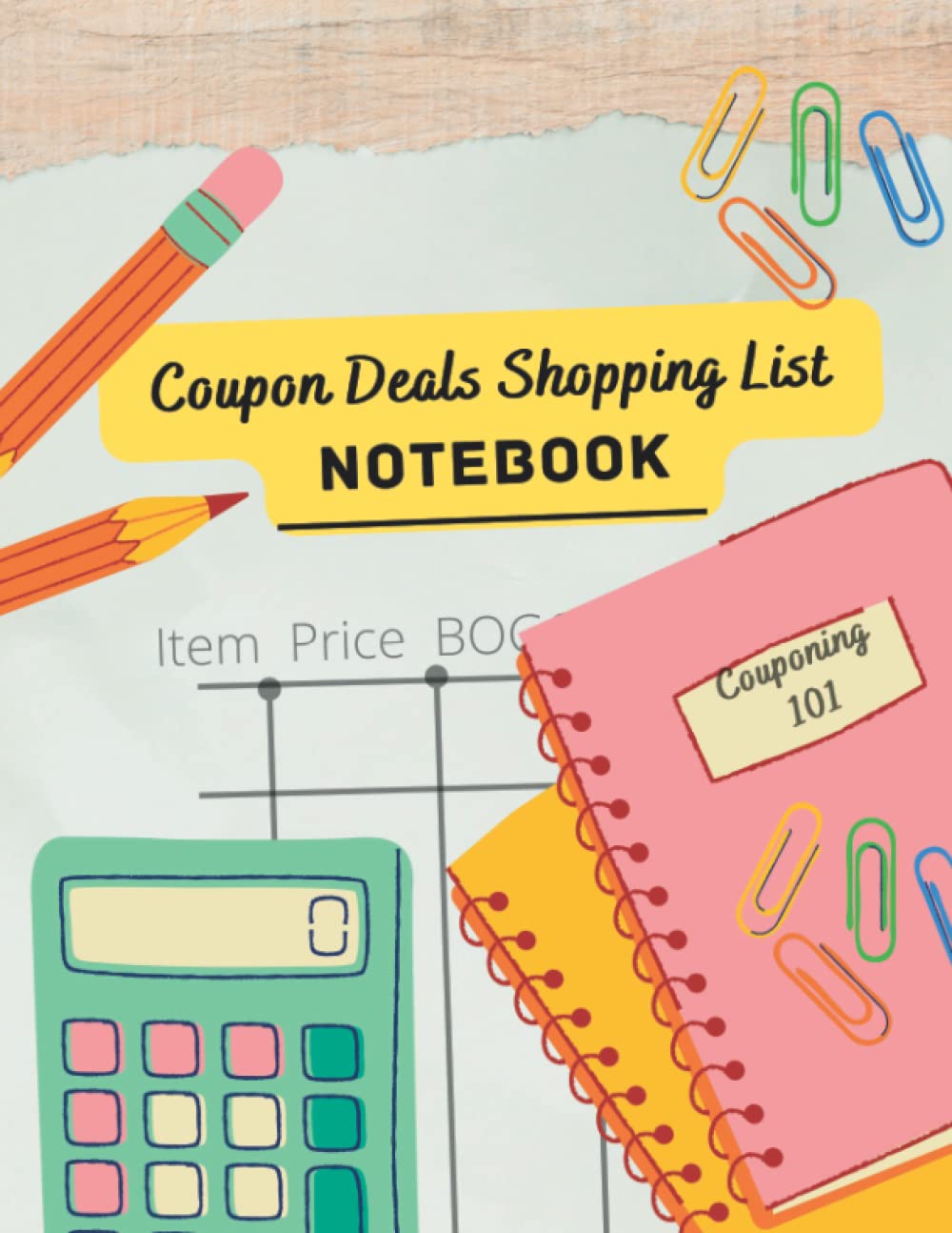 Couping Deals Shopping List: Note Book