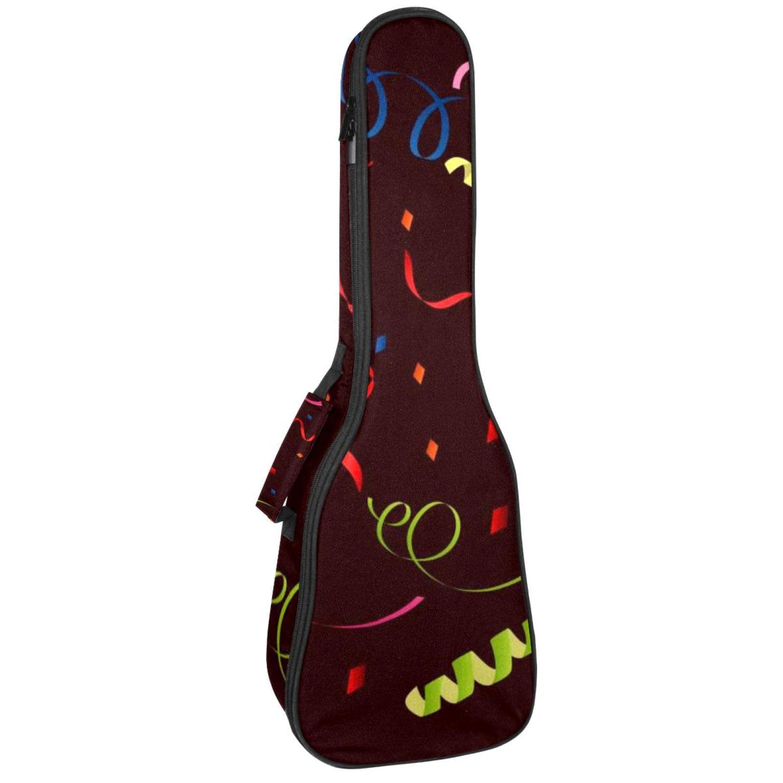 Sac à dos robuste pour ukulélé de concert - Sac de rangement pour ukulélé soprano - Ukulélé ténor - Sac rembourré de 10 mm - Imprimé serpentine