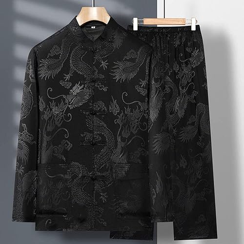 Miniatura 5 de Uniforme de Kung Fu para hombre, traje de camisa chino tradicional Tang Hanfu artes marciales Wing Chun Tai Chi entrenamiento pantalones de tela