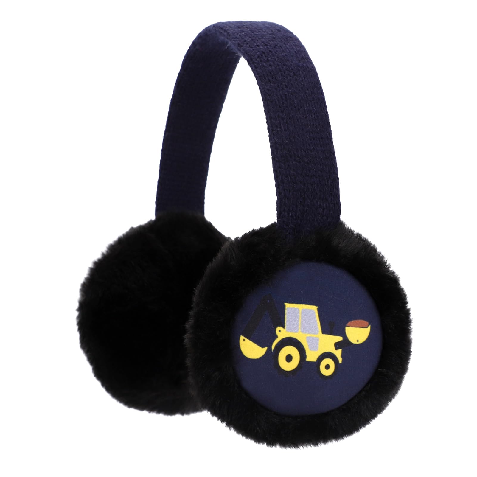 ZTL Kids Knit Earmuffs Soft Plush Ear Warmers Winter Outdoor Ear Muffs for Boys Girls