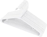Vista 8 de Utopia Home Perchas de plástico paquete de 150 Percha para ropa con ganchos Percha duradera y ahorra espacio Perchas blancas resistentes