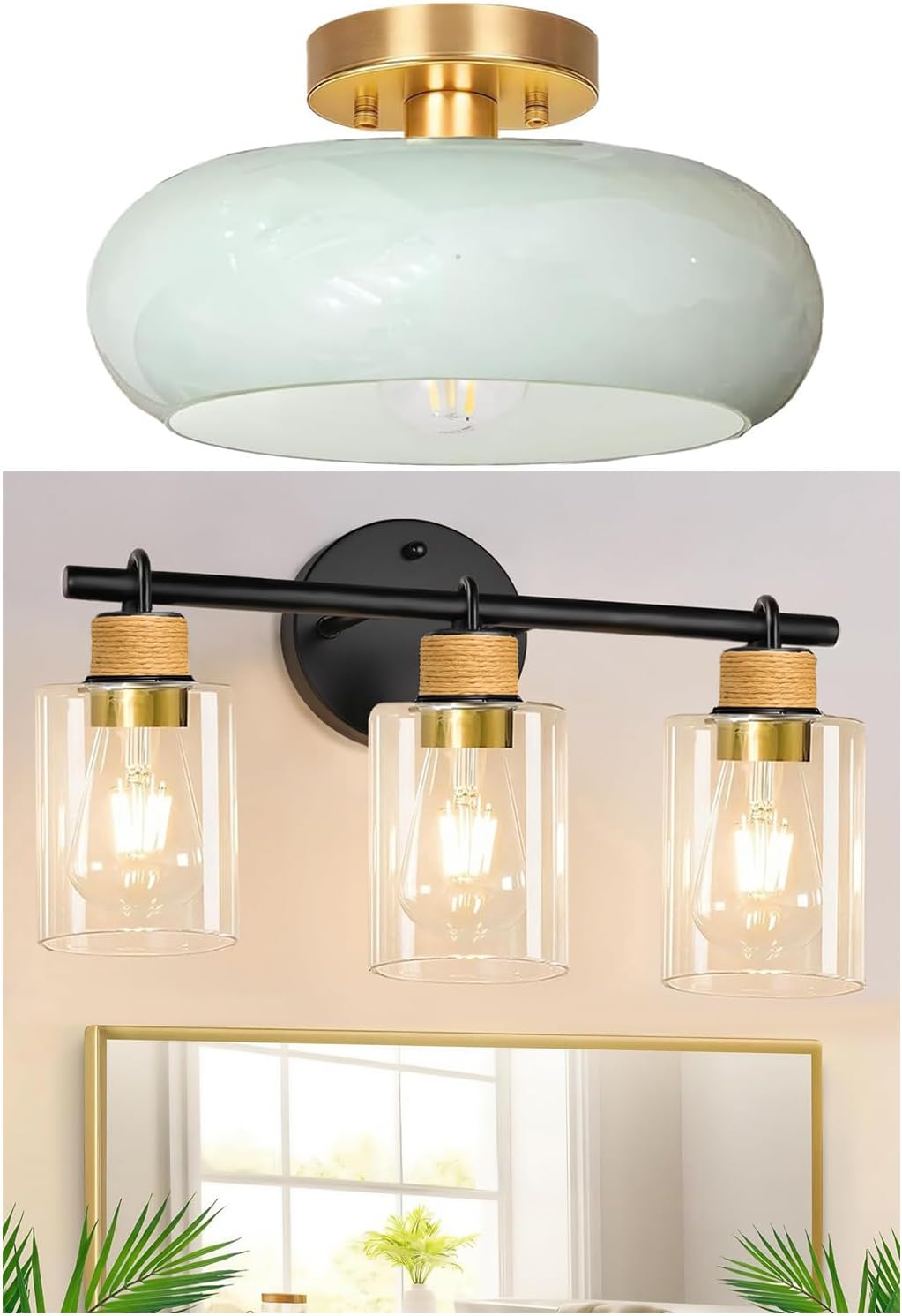 Mid Century Modern Light Fixture+Bathroom Light Fixtures