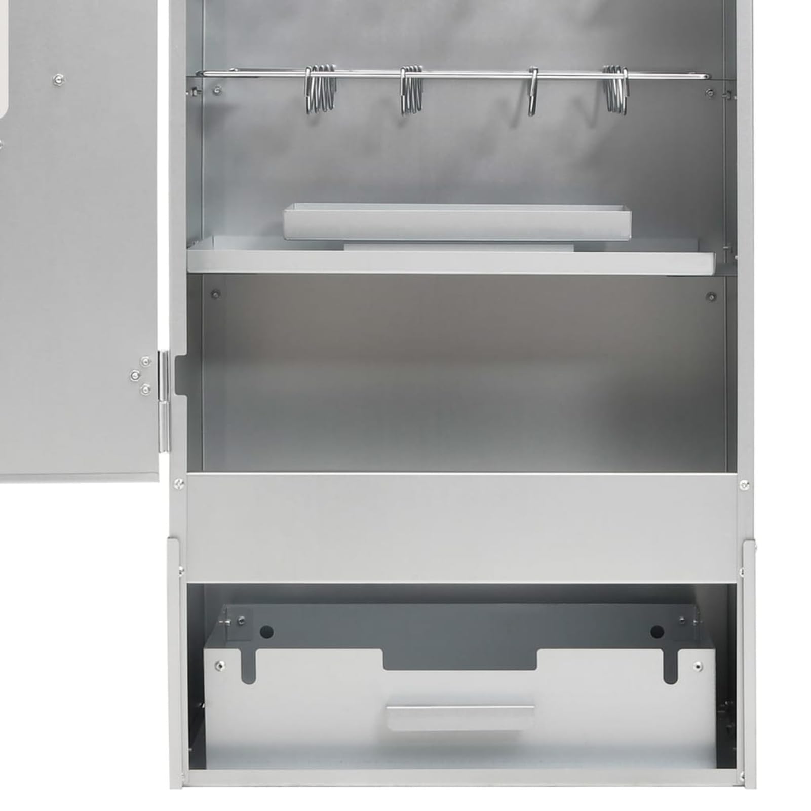 JUDYY Forno Affumicatore Trucioli Legno 44,5x29x110cm in Acciaio Inox,Cucina e Pranzo,Elettrodomestici,Barbecues-364743