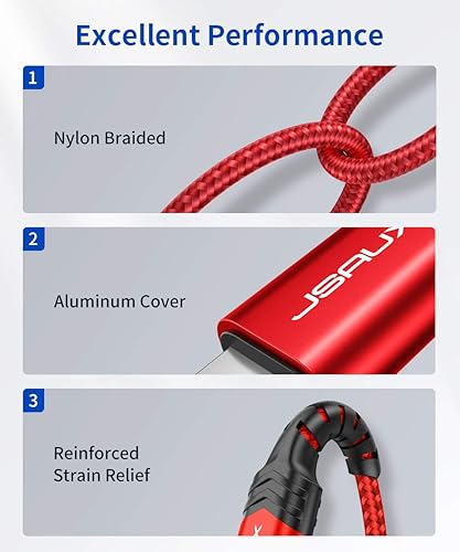 Miniatura 6 de JSAUX - Cable de audio Lightning a 0.138pulgadas (3.5mm) de 3.3 pies, certificado Apple MFi auriculares para iPhone, cable auxiliar Lightning